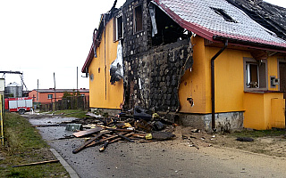 Pożar budynku mieszkalnego w Prostkach